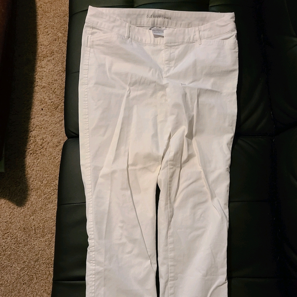 Old Navy White Pixie Pants
